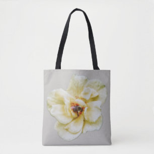 Roos en bijen tote bag