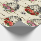  Roos en bijenkorf Cadeaupapier (Hoek)