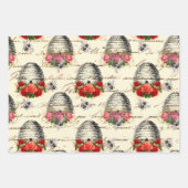 Roos en bijenkorf Inpakpapier Vel (Voorkant)