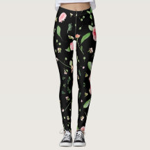 Roos en bladeren op romantische zwarte achtergrond