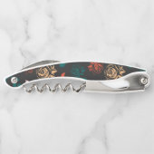 Roos en bladeren Patroon Kurkentrekker (Achterkant)