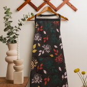 Roos en bladeren Patroon Schort