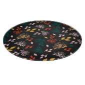 Roos en bladeren Patroon Snijplank (Hoek)