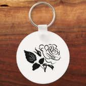 Roos- en bladketting sleutelhanger (Voorkant)