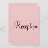 Roos en blauwe parelmonogram kaart (Voorkant / Achterkant)