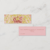  Roos en botervliegen - Bladwijzer Mini Visitekaartje (Voorkant / Achterkant)