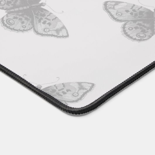 Roos en botervliegen bureaumat (Hoek)