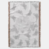 Roos en botervliegen deken (Voorkant Verticaal)