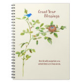 Roos en Bunting Gratitude Notitieboek (Voorkant)