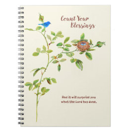 Roos en Bunting Gratitude Notitieboek