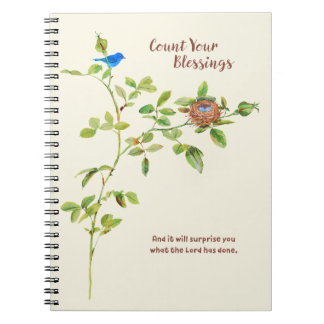Roos en Bunting Gratitude Notitieboek