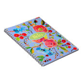Roos en Cherry Blossom Periwinkle Notitieboek (Rechterzijde)