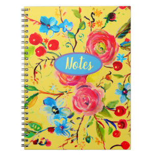 Roos en Cherry Blossom Sunshine Notitieboek