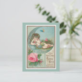 Roos en Cherub Florida Waters Briefkaart (Staand voorkant)