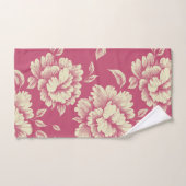 Roos en Cream Peony Toile - Frans country decor Bad Handdoek (Handdoek)