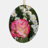 Roos en Daisies Keramisch Ornament (Rechts)