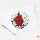 Roos en Daisy Wedding Envelope Sticker (Envelop)