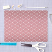  Roos en diamantpatroon Tissuepapier (Craft)