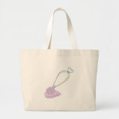 Roos en gebak grote tote bag (Voorkant)