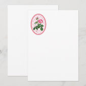 Roos en Gingham Kaart (Voorkant / Achterkant)