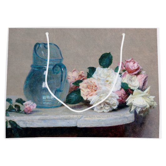 Roos en Glass Jug, Henri Fantin-Latour Groot Cadeauzakje (Voorkant)