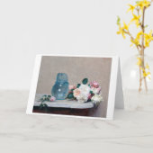 Roos en Glass Jug, Henri Fantin-Latour Kaart (Gele Bloem)