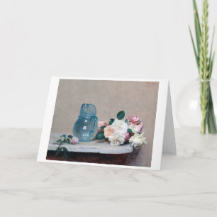 Roos en Glass Jug, Henri Fantin-Latour Kaart