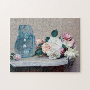 Roos en Glass Jug, Henri Fantin-Latour Legpuzzel