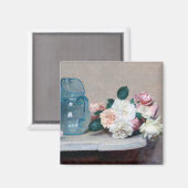 Roos en Glass Jug, Henri Fantin-Latour Magneet (Voorkant / Achterkant)