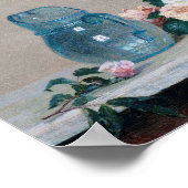Roos en Glass Jug, Henri Fantin-Latour Poster (Hoek)