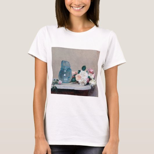 Roos en Glass Jug, Henri Fantin-Latour T-shirt (Voorkant)