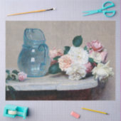 Roos en Glass Jug, Henri Fantin-Latour Tissuepapier (Craft)