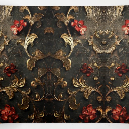 Roos en Gold Sweet 16 Feestuitnodiging Drieluik Uitnodiging (Binnenkant midden)