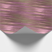 Roos en goud metallisch effect 2 cadeaupapier (Hoek)