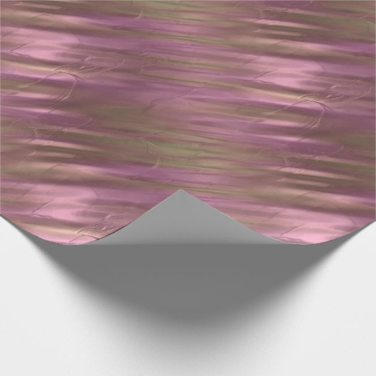 Roos en goud metallisch effect 2 cadeaupapier (Hoek)