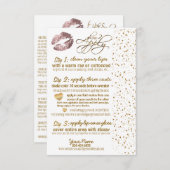 Roos en gouden Confetti Lip Instructies 3 (Voorkant / Achterkant)