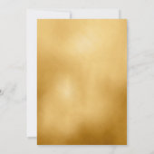 Roos en gouden eenvoudige bruiloft Kaart (Achterkant)