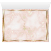 Roos en gouden marmer (Binenzijde Horizontaal (Onderkant))