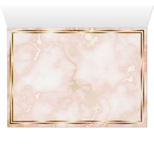 Roos en gouden marmer (Binenzijde Horizontaal (Onderkant))