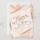 Roos en  gouden marmer kaart (Voorkant)