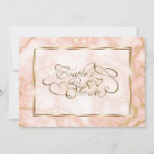 Roos en  gouden marmer kaart (Voorkant)