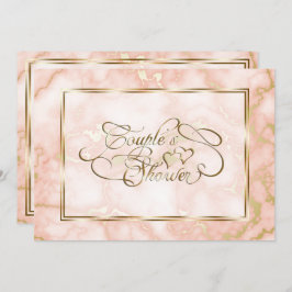 Roos en  gouden marmer kaart