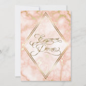 Roos en gouden marmer kaart (Voorkant)