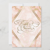 Roos en  gouden marmer kaart (Voorkant)