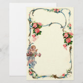   Roos en grensverval van Cherub Briefpapier (Voorkant / Achterkant)