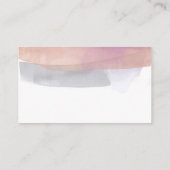 roos en grijs minimalistisch clean waterverf ontwe visitekaartje (Achterkant)