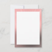 Roos en grijze rand Blanco uitnodiging Sjabloon (Voorkant)