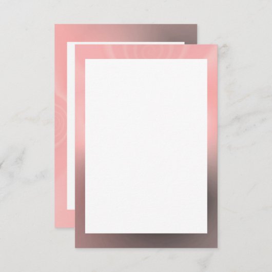 Roos en grijze rand Blanco uitnodiging Sjabloon (Voorkant / Achterkant)