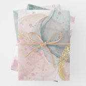 Roos- en groeninpakpapierbladen inpakpapier vel (In situ)