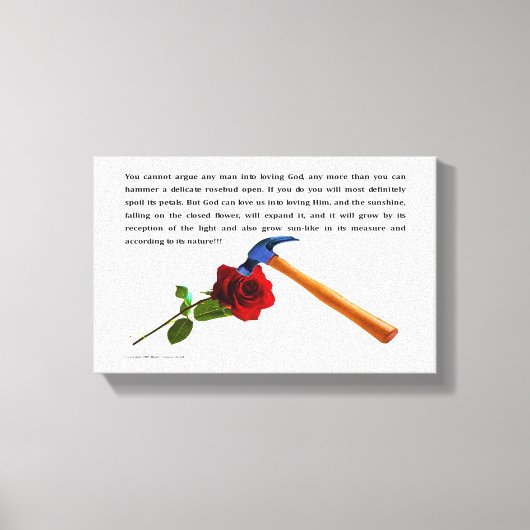 ROOS EN HAMER CANVAS AFDRUK (Voorkant)